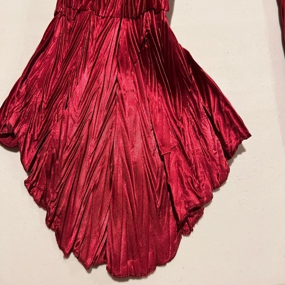 libra Red Bell Sleeve Textured Blouse Women’s Size XL - Picture 7 of 12